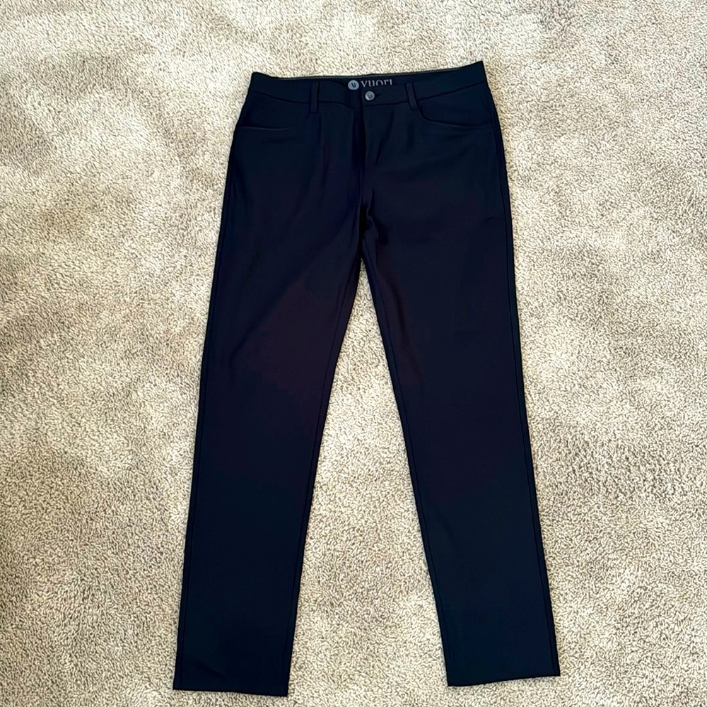 Vouri Men’s Dress Casual Pants 34x32 Black